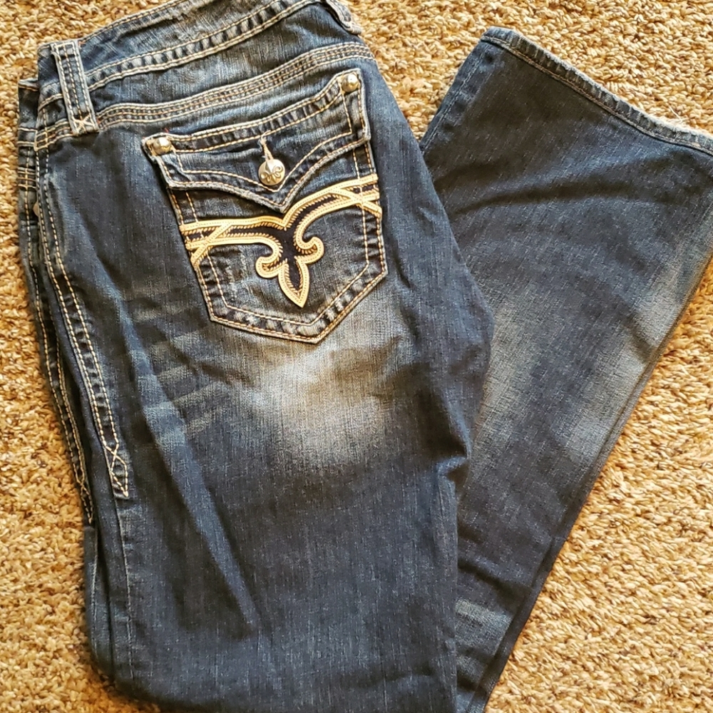 Womens Rock Revival Easy boot jeans 33x31